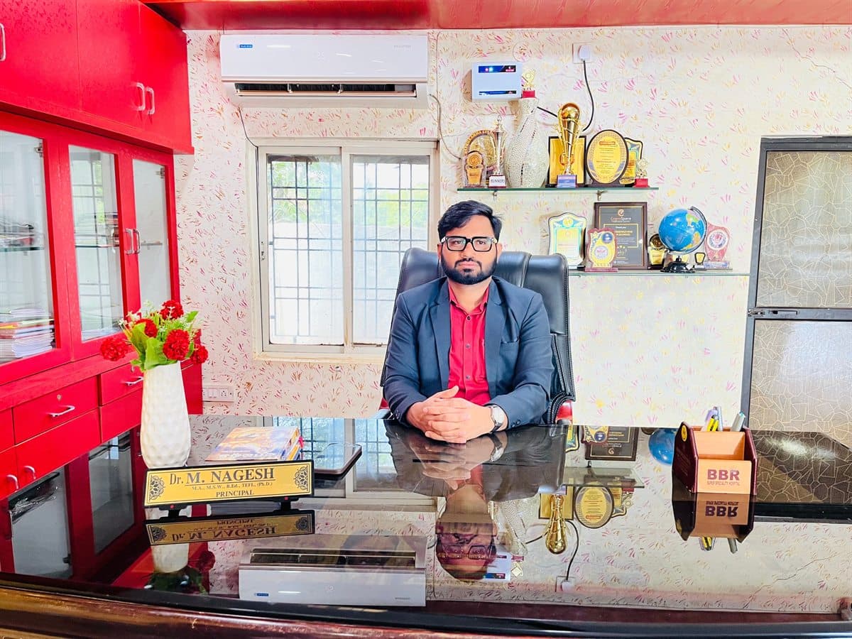 Dr. M. Nagesh, Principal of Sri Krishnaveni Group of Schools